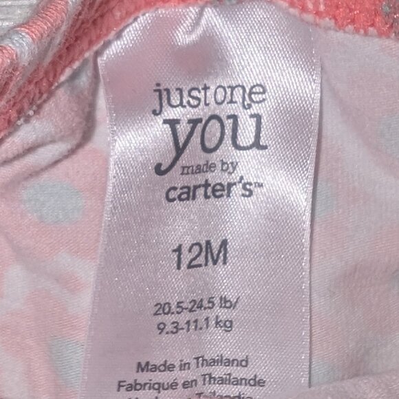 Vintage Y2K Baby Place & Carter's Girls Bodysuit Top & Leggings Sz 9-12 Mos - Picture 6 of 7